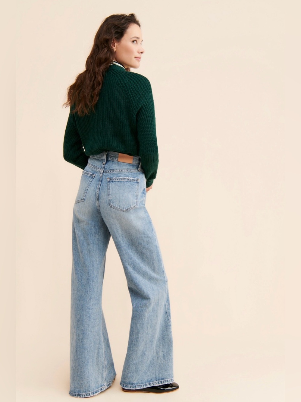NWT Pistola Ruby High Rise Palazzo Jeans Othello - Size 31 - Picture 5 of 13